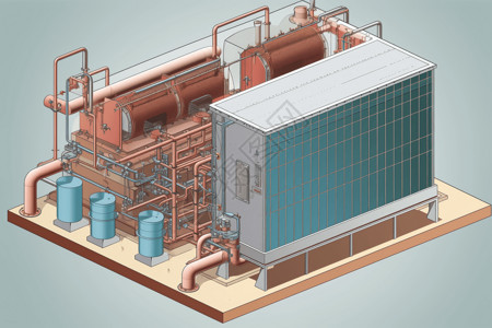 热交换机械背景图片