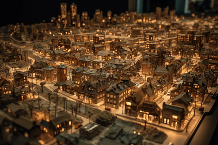 城市的比例模型图片