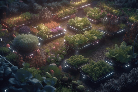自动化种植菜园图片