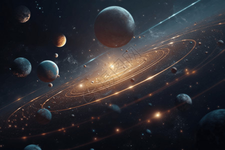 太阳系八大行星宇宙太阳系设计图片