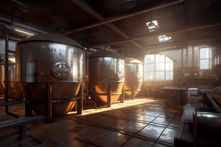 制桶厂现代化的啤酒厂设计图片
