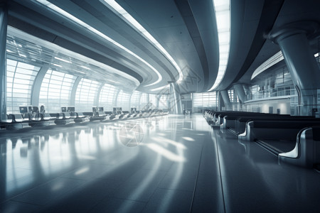 现代机场大型航站楼图片