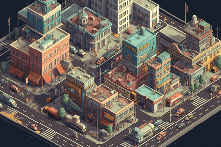 现代化城市景图背景图片