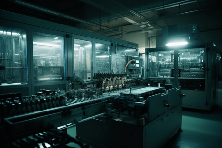 机械手工厂操作中的机械手自动化设备背景