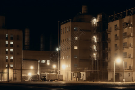 工业建筑背景图片