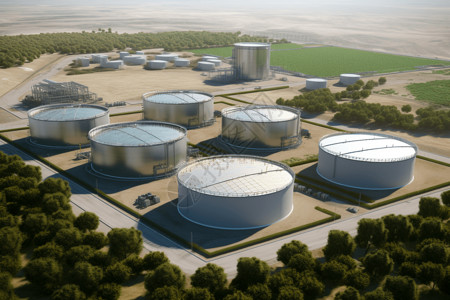 环保设施生物燃料精炼厂设计图片