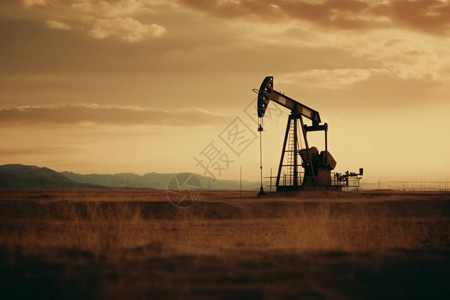油田开采石油钻探背景