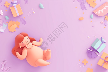 宝宝毯子婴儿创意背景设计图片