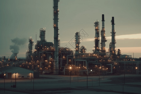 工厂厂区炼油厂设备建筑设计图片