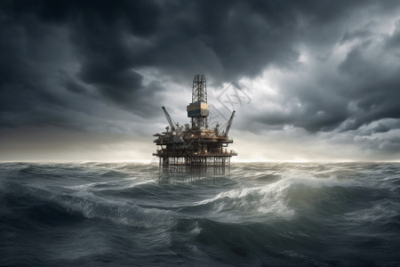 海洋石油平台石油钻井平台设计图片