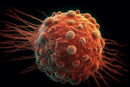 肿瘤学癌细胞科普图背景图片