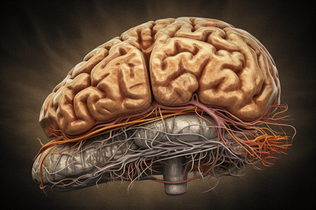 神经系统医学插图图片