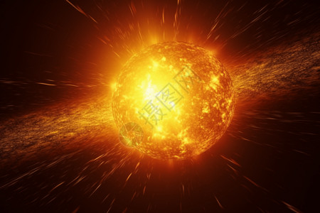 火球太阳虚拟太阳插画