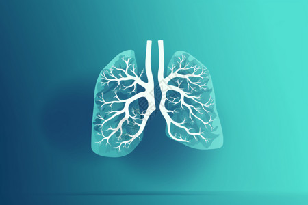 肺部结构概念图插画