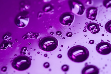 抽象紫色油滴流体展示高清图片
