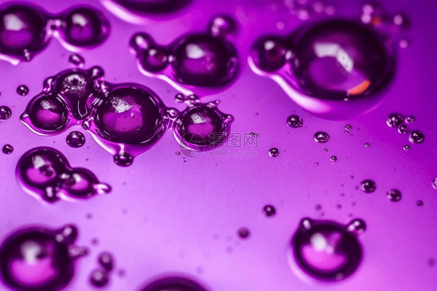 紫色气泡流体展示图片