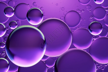 紫色水珠渐变色紫色抽象背景设计图片