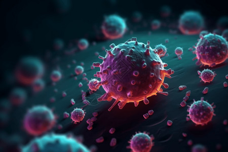 病毒细胞展示背景图片