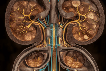 肾盂的横截面泌尿系统图片