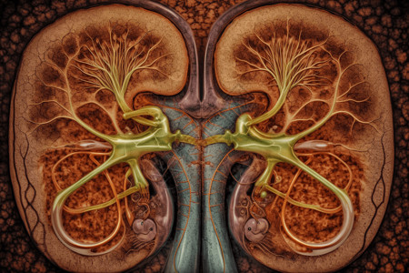 疾病科普肾脏泌尿系统效果图设计图片