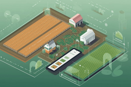 平台智能智慧农业平台插画
