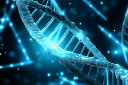 健康基因DNA生物链插画