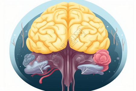 大脑器官图解的图像高清图片
