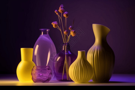 花瓶装饰物背景图片