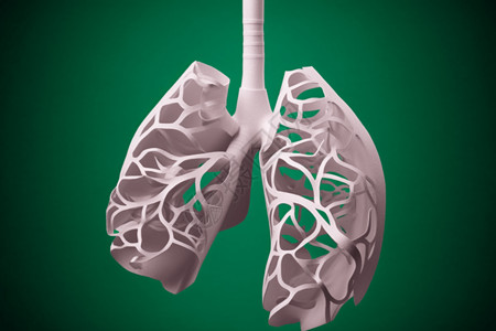 肺部模型背景图片