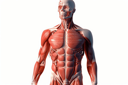 身体组织肌肉系统插画