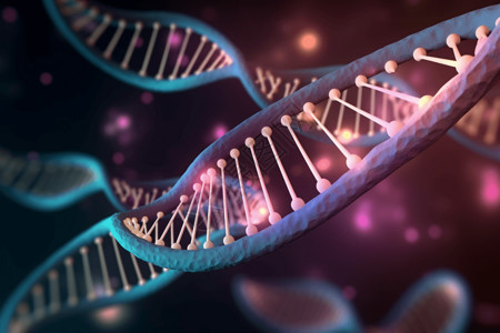 基因与健康医学DNA细胞插画