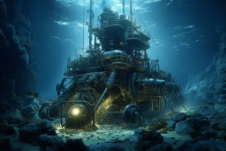 探索海底深处的矿物质图片