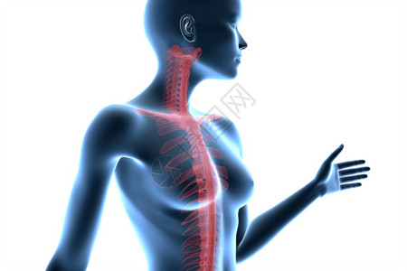 女性颈部健康背景图片