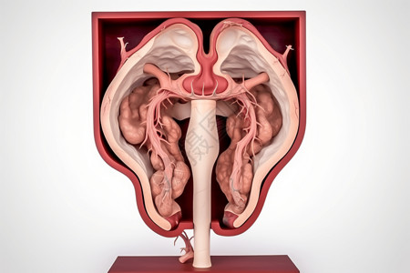生殖器官模型背景图片