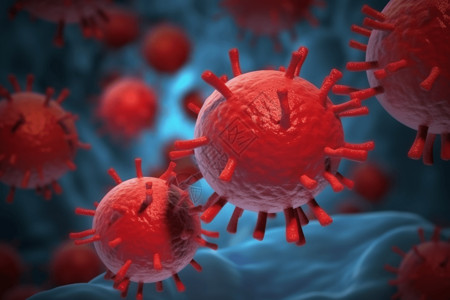 红细胞细菌插画