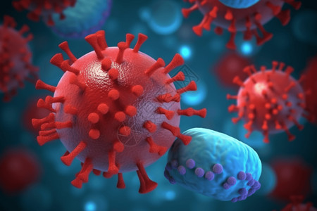 红细胞病毒背景图片
