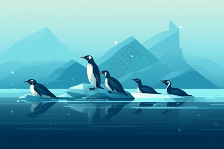 南极可爱的企鹅图片