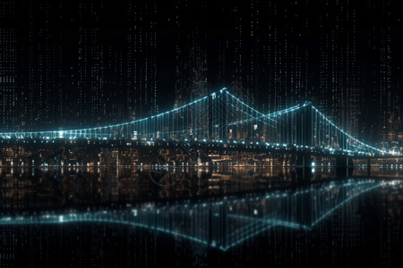 数字桥城市桥梁网络设计图片