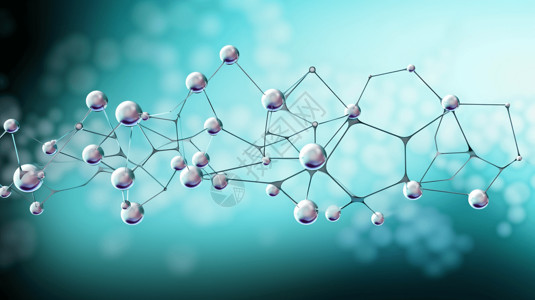 简单的分子结构背景背景图片