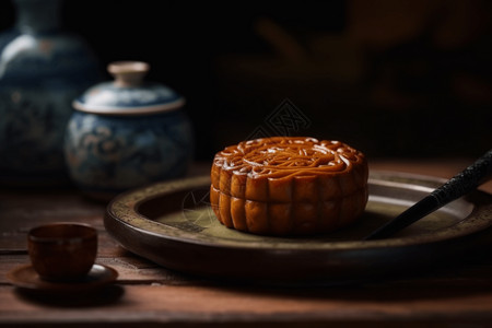 传统的中秋月饼图片