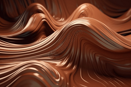 流体巧克力棕色3D流体图案设计图片
