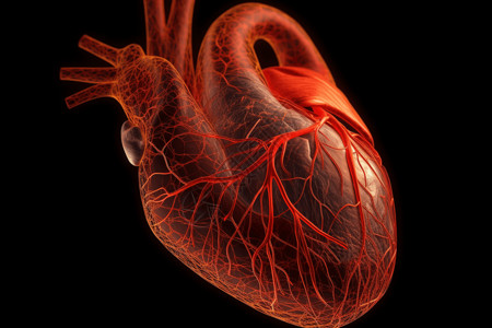 器官透视图人体心脏设计图片