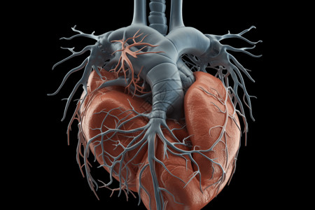 人体肺动脉背景图片