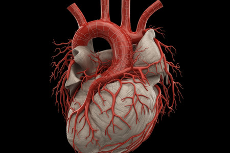 肺动脉模型背景图片
