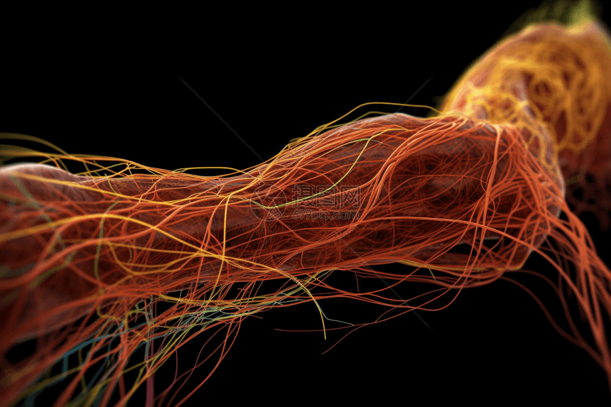 肌纤维网络细节图片