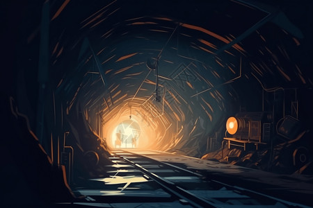 煤矿隧道图片