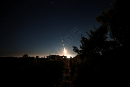 太空火箭发射天空背景图片
