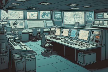 火箭发射控制室图片