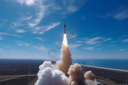 通信卫星的火箭发射图片