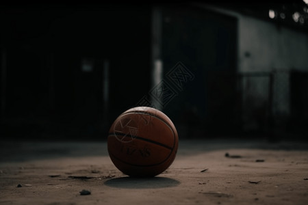篮球场的篮球图片